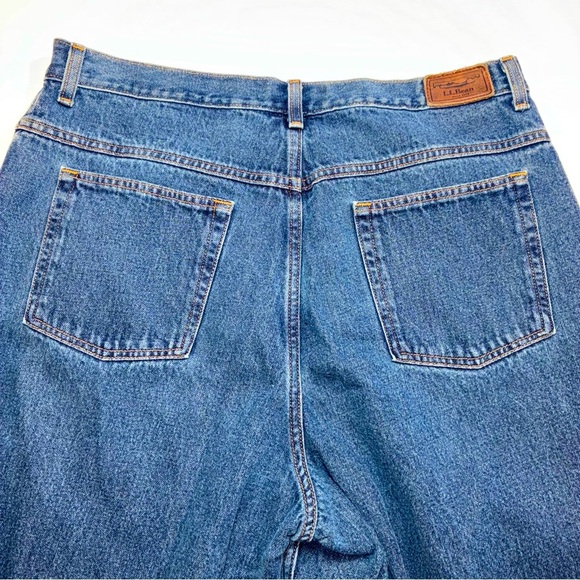 L.L. Bean Original Fit Jeans Womens Size 18 Medium Tall Blue Denim - Picture 3 of 7